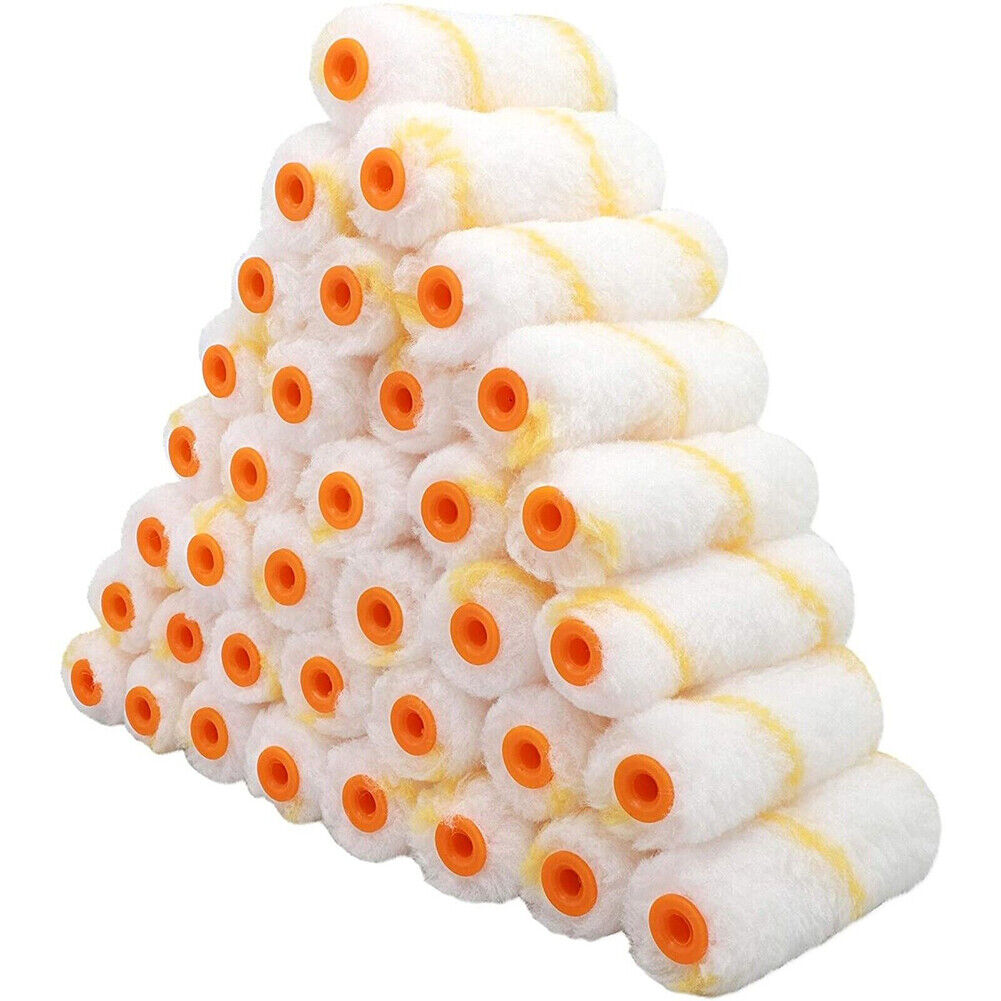 US 36-72 Pc Mini Paint Roller Covers, Painting Supplies Roller Paint Brush 4"