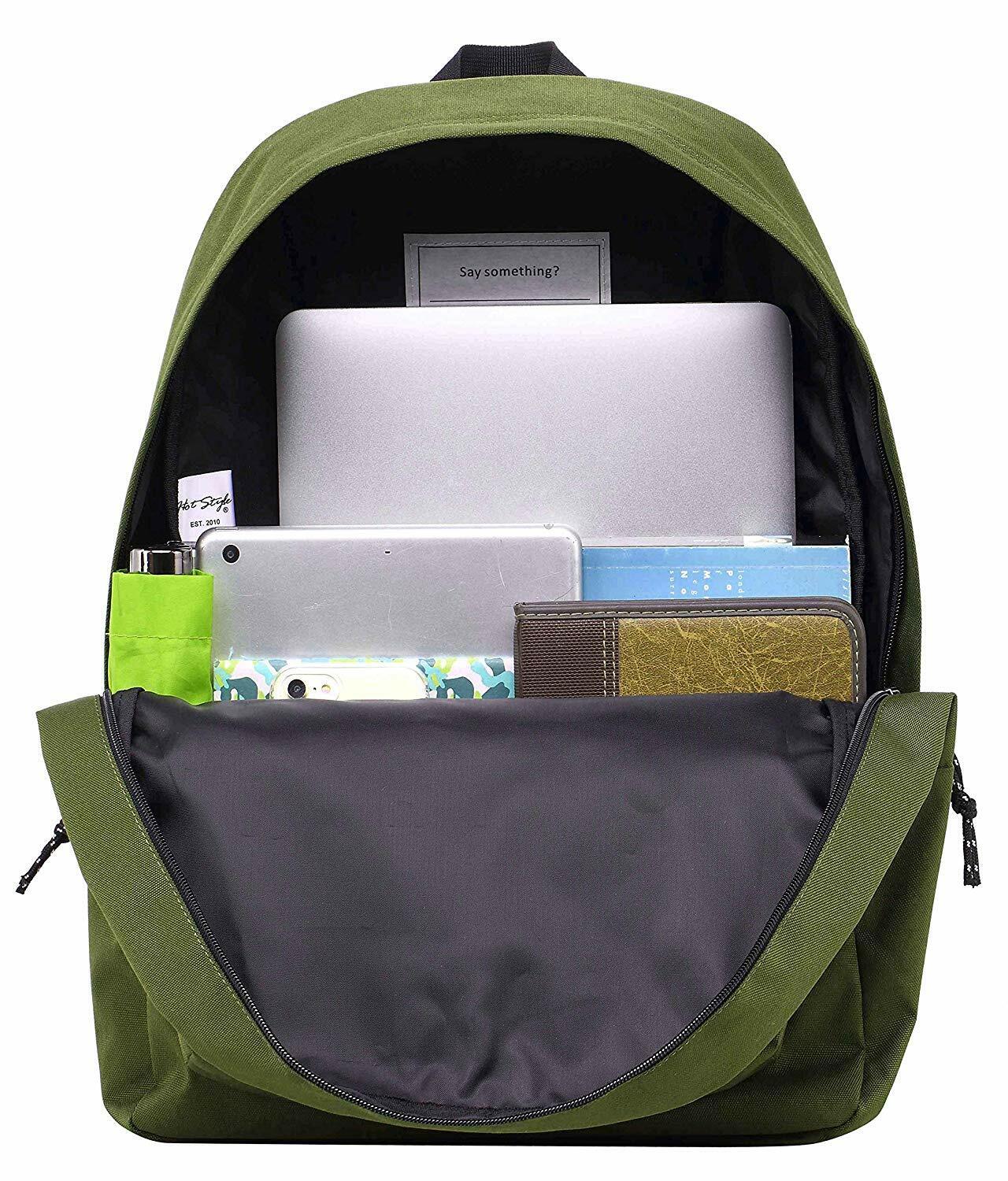 SIMPLAY Classic School Backpack Bookbag, 17"x12.5"x5",Assorted Colors and Prints
