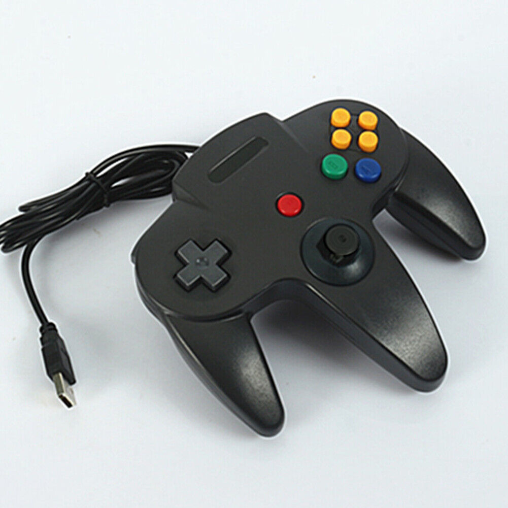 US Wired Controller Joystick Compatible With Nintendo 64 N64 Video Game Console