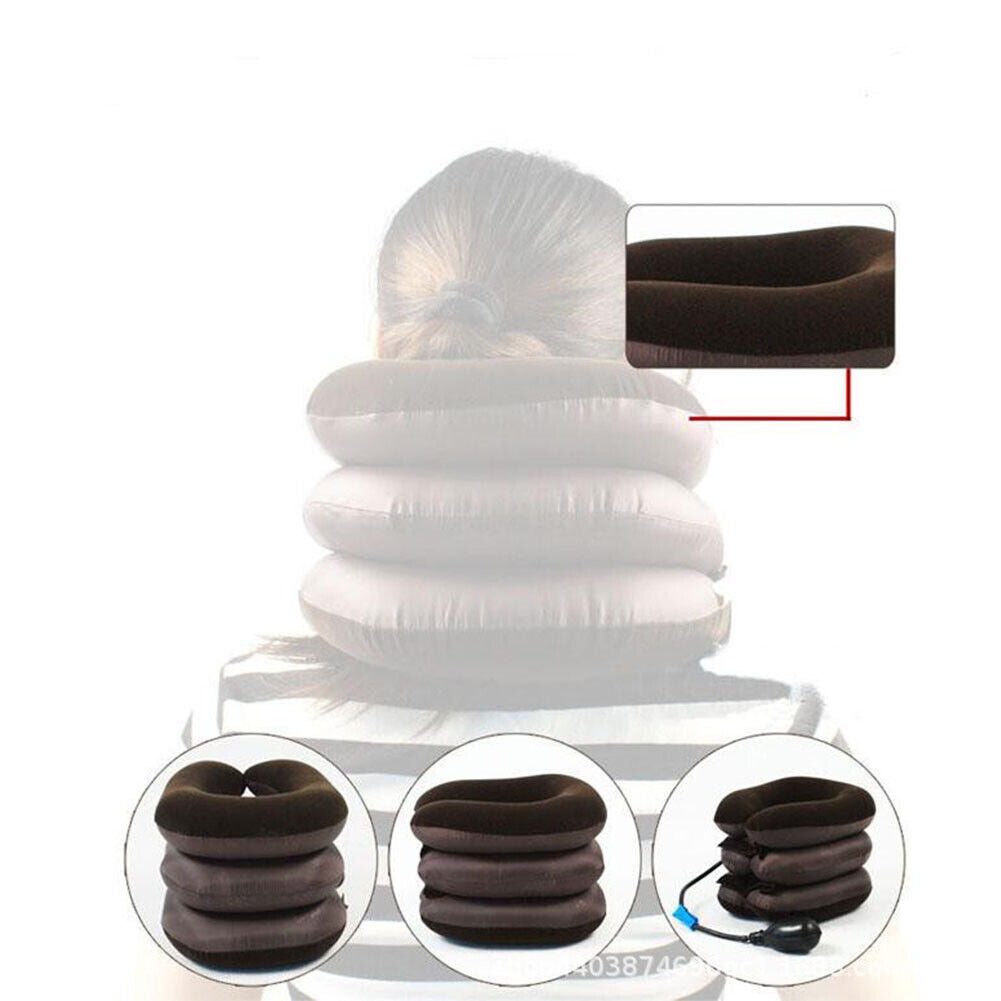 US 1-2 Pcs Cervical Neck Traction Device Instant Neck Pain Relief Brace Therapy