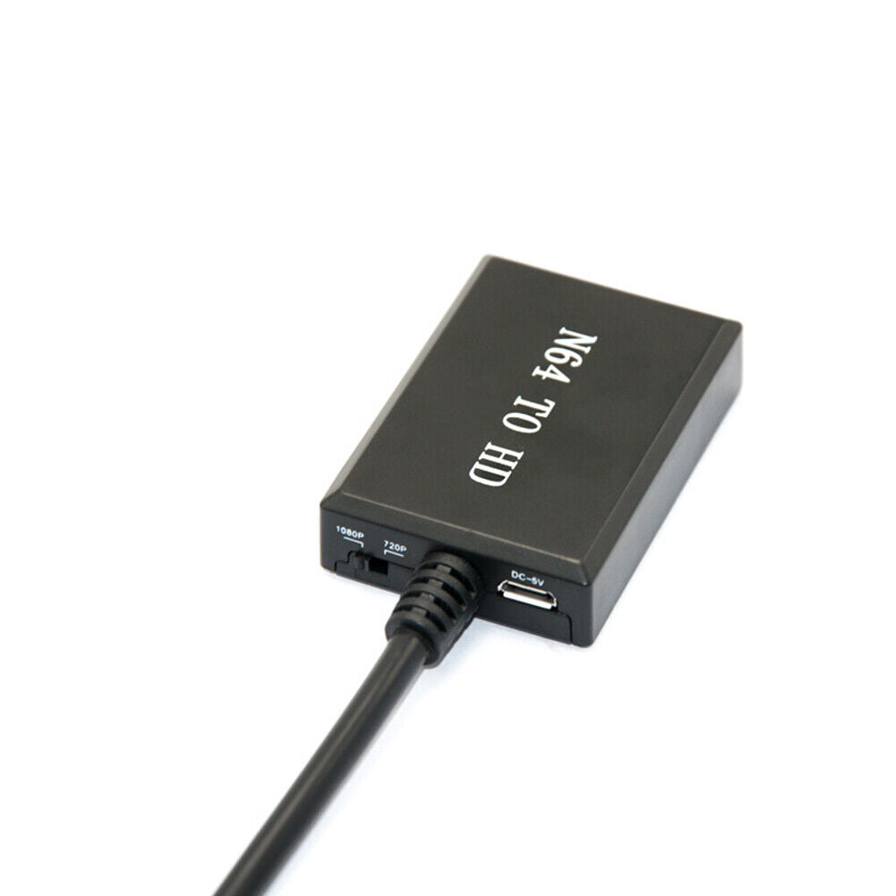 US 2 Pc Converter N64 To HDMI HD 1080P Cable Compatible With N64/ GameCube /SNES
