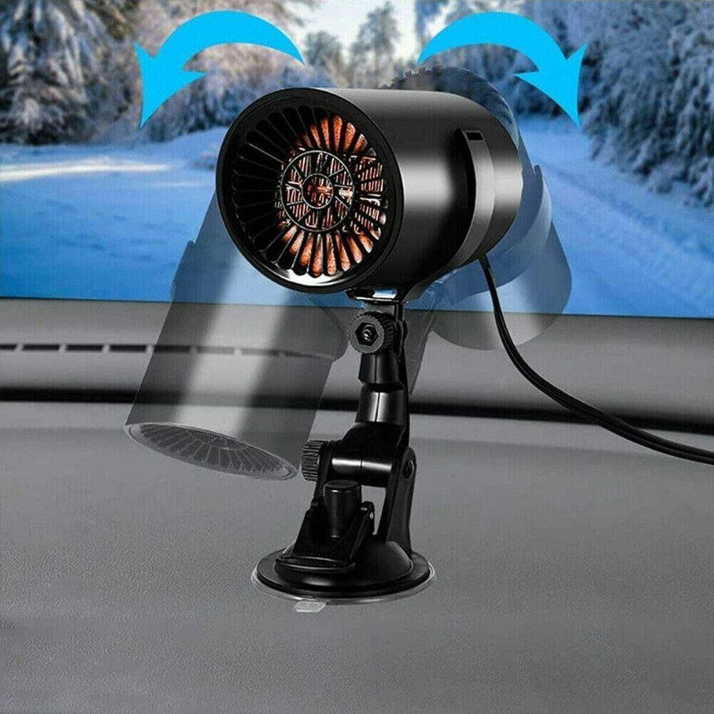 US 1-2 Pcs 12v Auto Heater Car Warm Cup Shape Fast Defroster Windshield Defogger