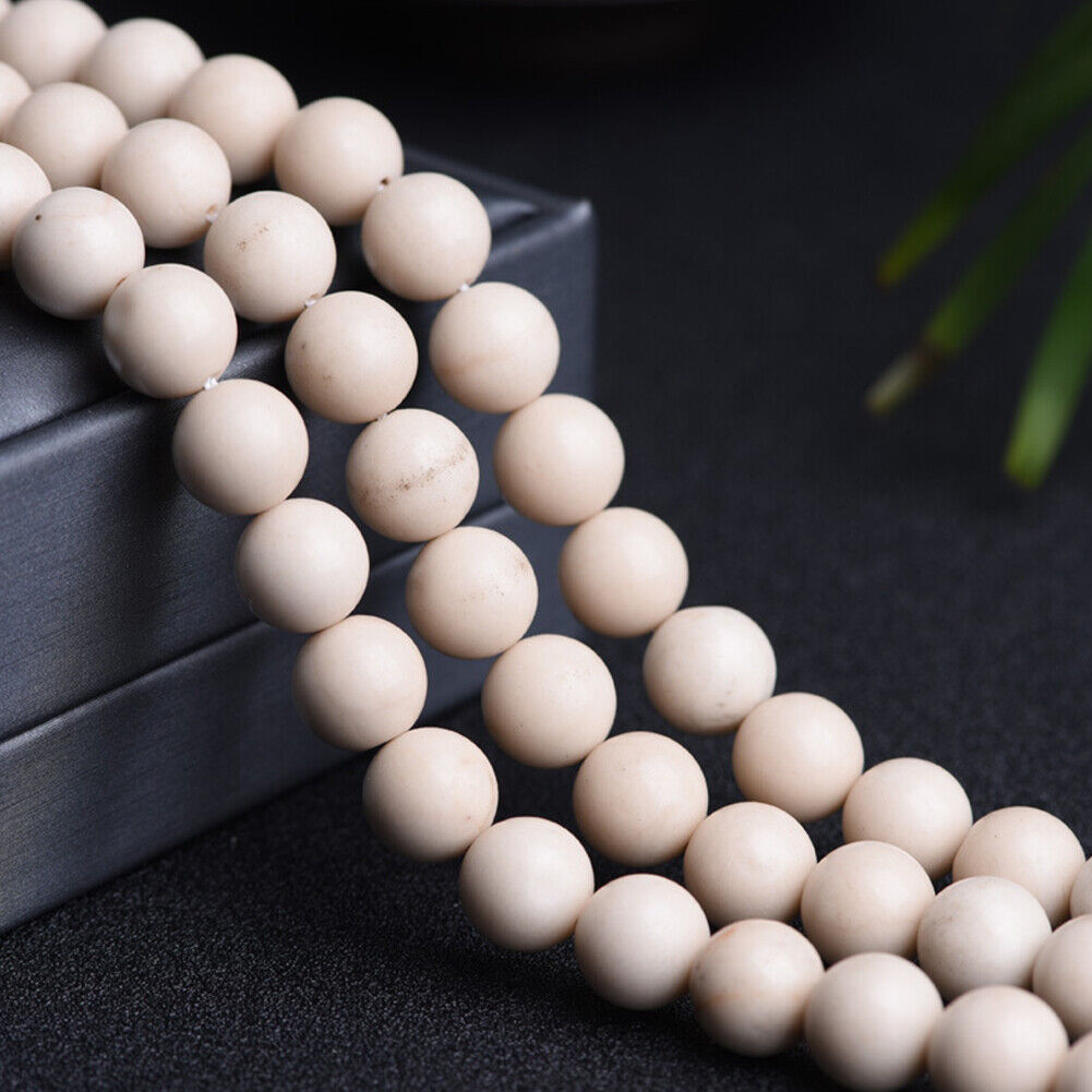 US 3 Strands River Stone Beads 15''Natural Matte Round Gemstone 4 6 8 10mm