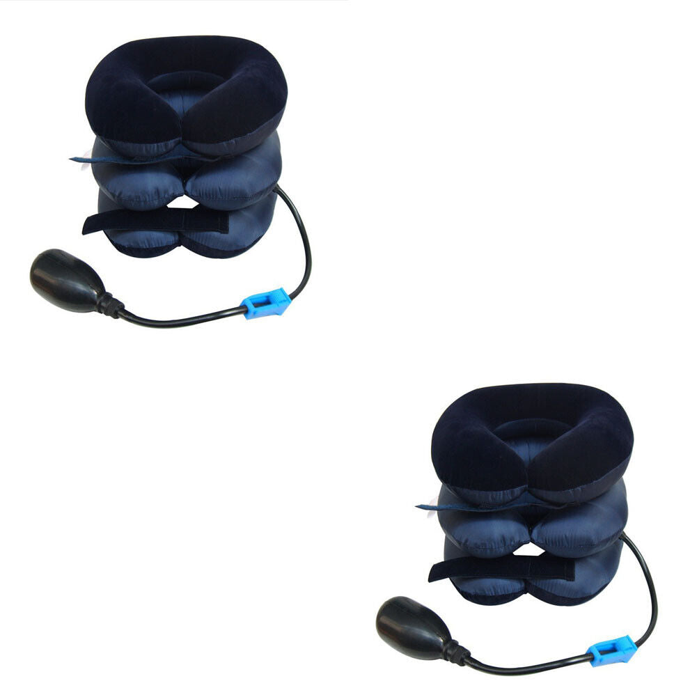 US 1-2 Pcs Cervical Neck Traction Device Instant Neck Pain Relief Brace Therapy