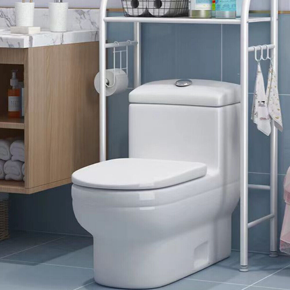US Over The Toilet Storage Rack 3-Tier Metal Bathroom Shelf Space Saver Rack