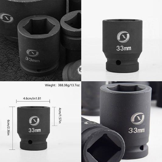 US 1-2 Pack 3/4 in. Drive 33mm 6 Point Deep Impact Socket 79344