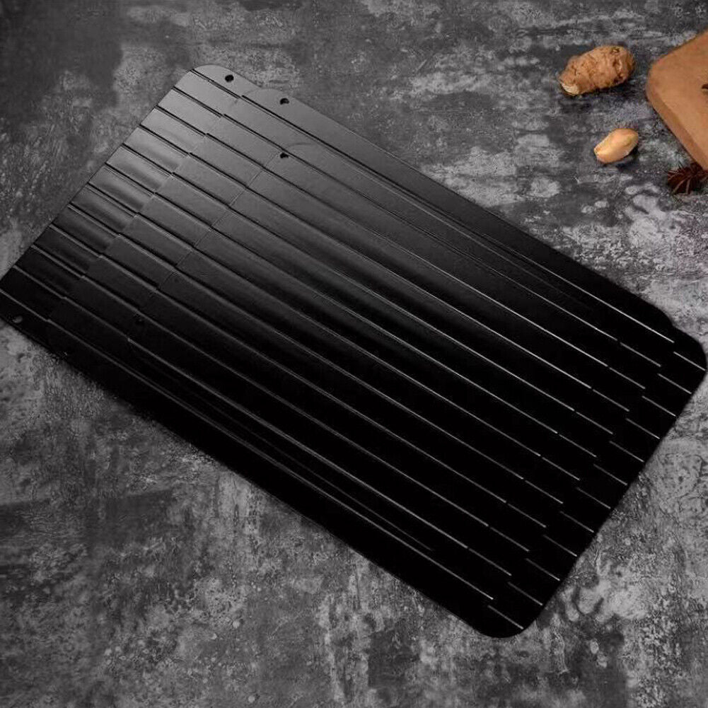 US 1-2 Pc Fast Defrosting Tray Rapid Thawing Board Safe Defrost Meat Frozen Food