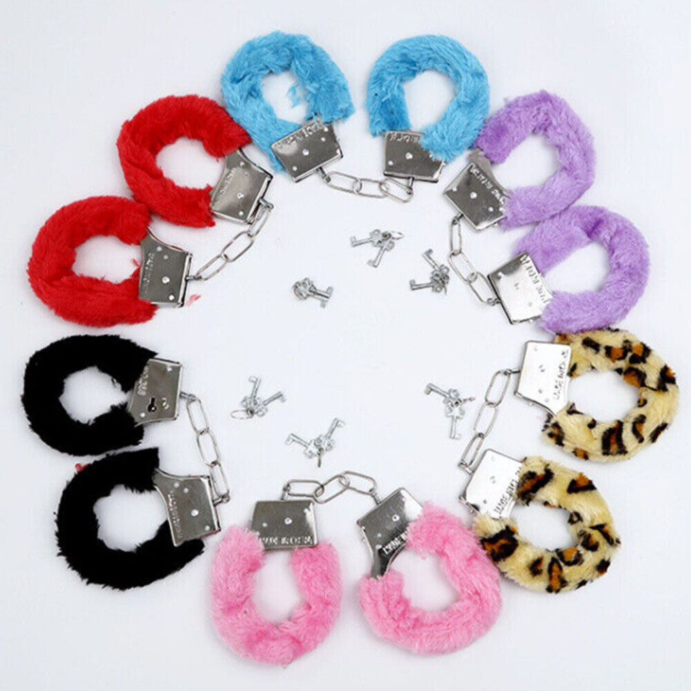 US 1-2 Bdsm Couple Toy Restraint Wrist Hand Cuffs Bondage Lover Furry Adjustable