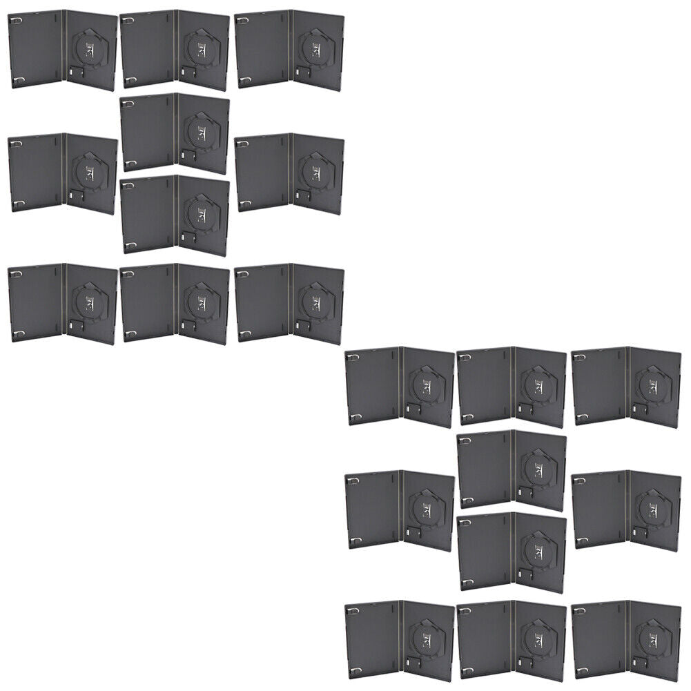 US 10 Pack Nintendo GameCube Standard Empty Replacement Game Cases Black
