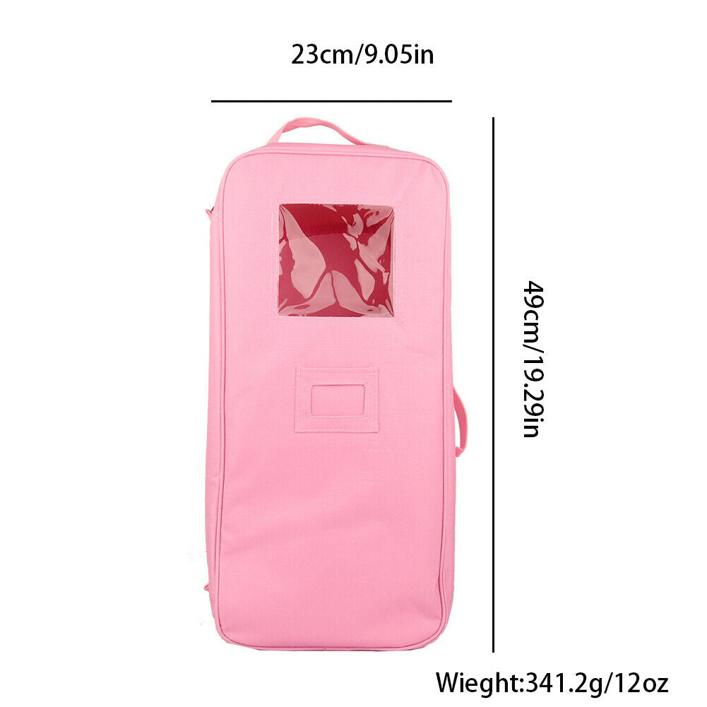US 18-inch Doll Case Carrier Suitcase Storage Travel for American Girls Doll