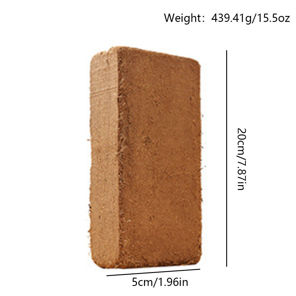US 2-4Pc 650G Coco Coir Bricks Coconut Fiber Organic Soil Plant Growing Media