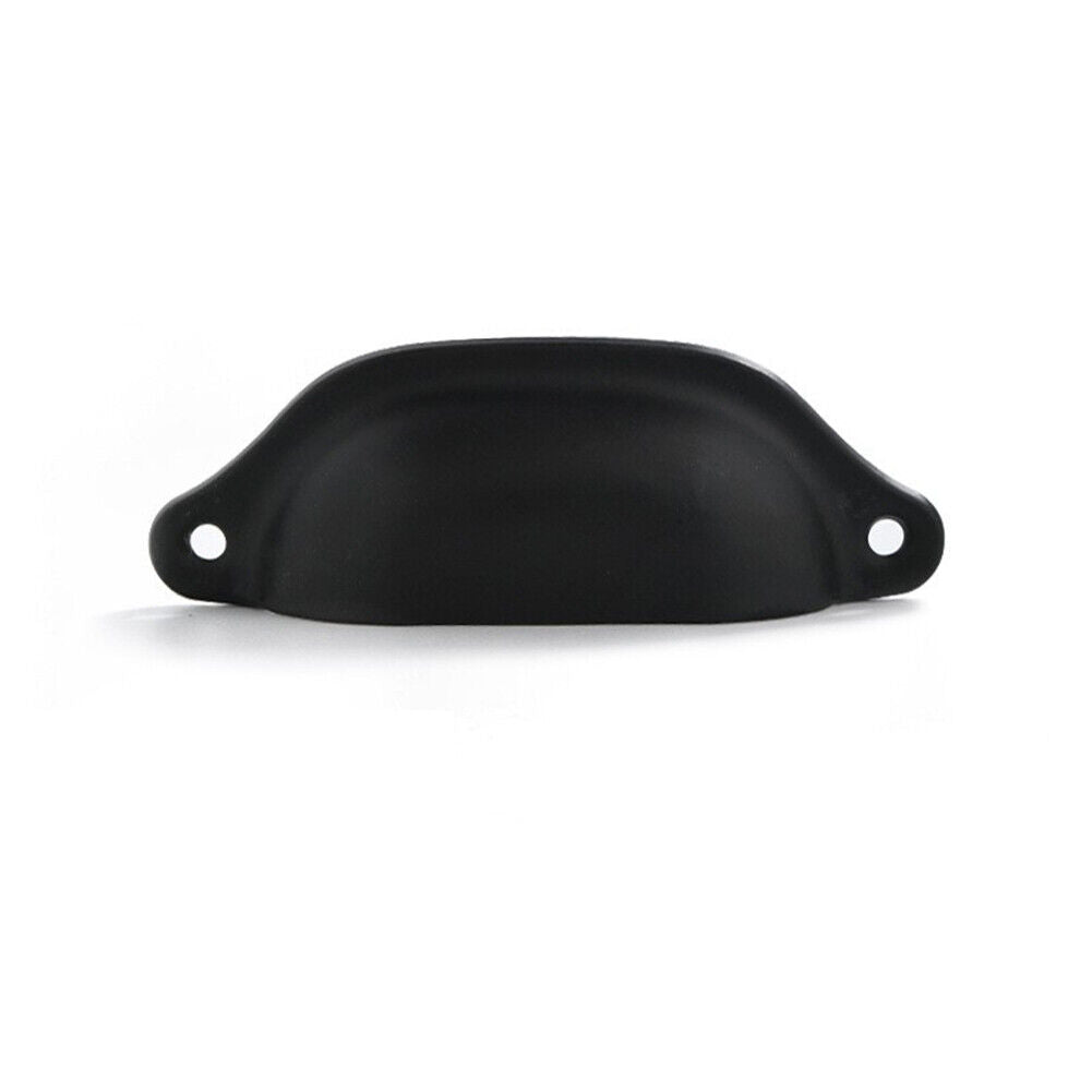 US 20 Pack Cabinet Hardware Antique Iron Shell-shaped Drawer Pulls Cup Handle