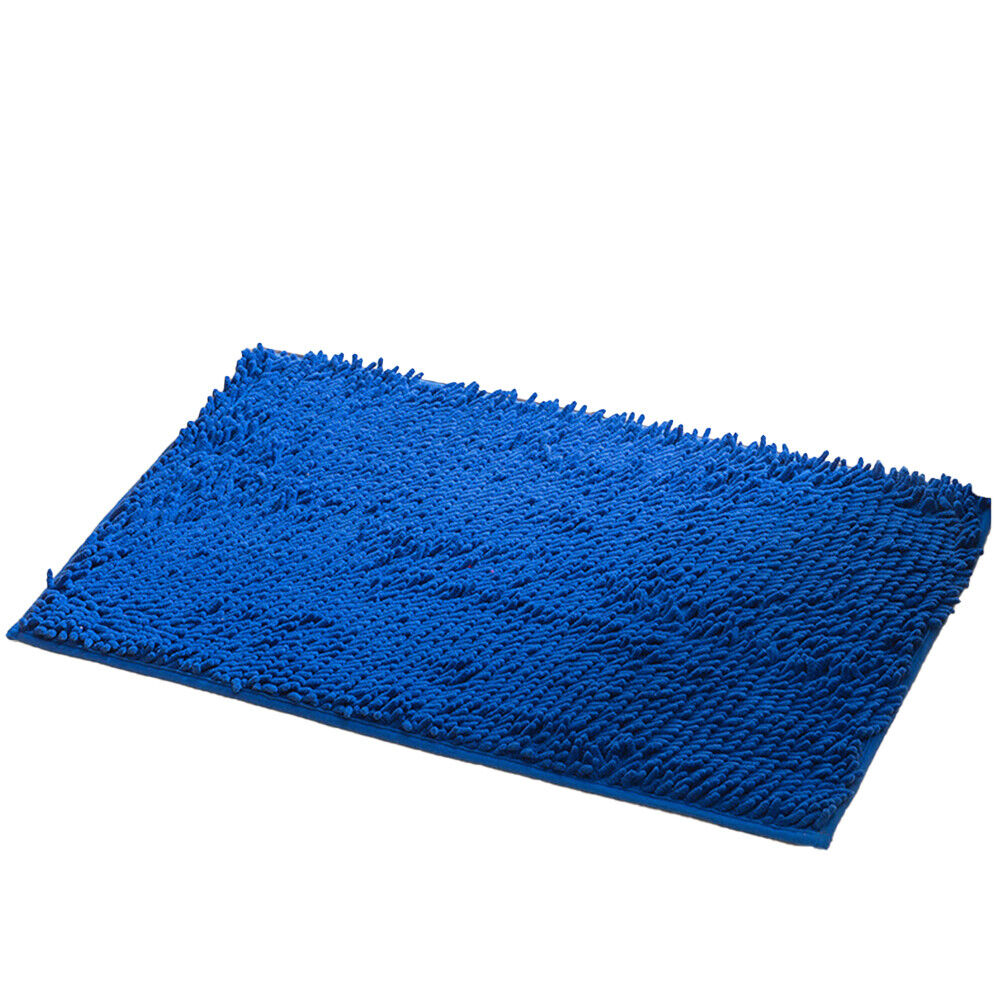 US Luxury Chenille Bath Rug Absorbent Soft Shaggy Non Slip Bathroom Mat Rugs