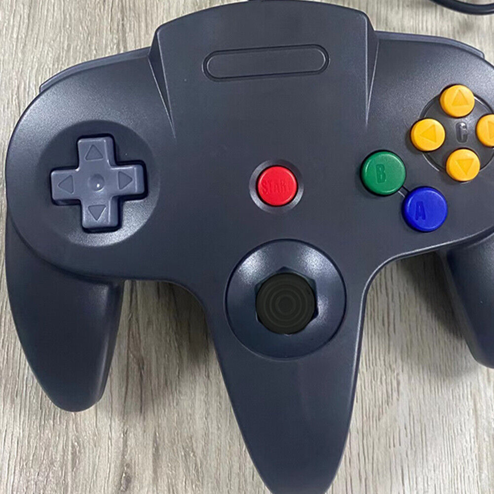 US Wired Controller Joystick Compatible With Nintendo 64 N64 Video Game Console