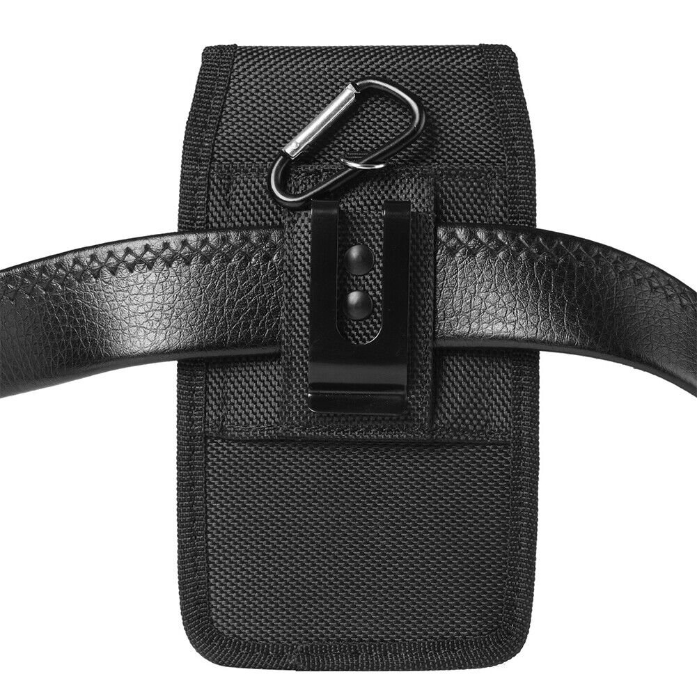 US 1-2Pcs Cell Phone Holster Leather Wallet Case Cover Belt Clip Loop Pouch Fine