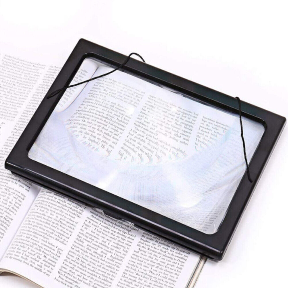 US 1-2 Pcs Magnifier LED Lighted Illuminated Foldable Desktop Portable For Elder