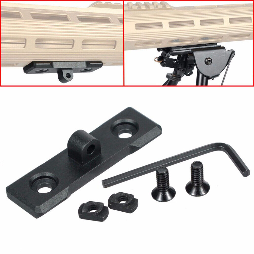 US 4-8 Pack Low Profile M-Lok Sling Stud/Bipod Adapter Mount Assembly Connector