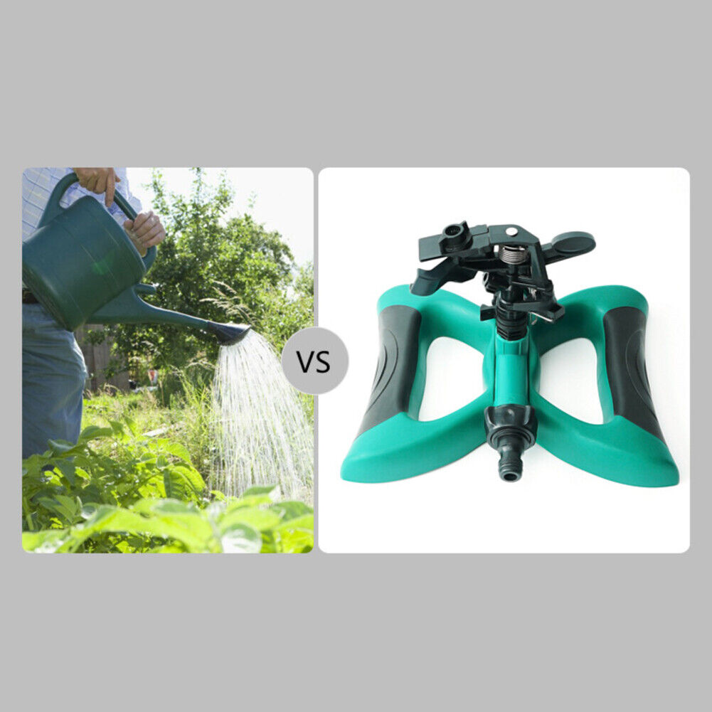 US 2-4 Pack 360° Rotation Auto Irrigation System Garden Lawn Sprinkler Watering