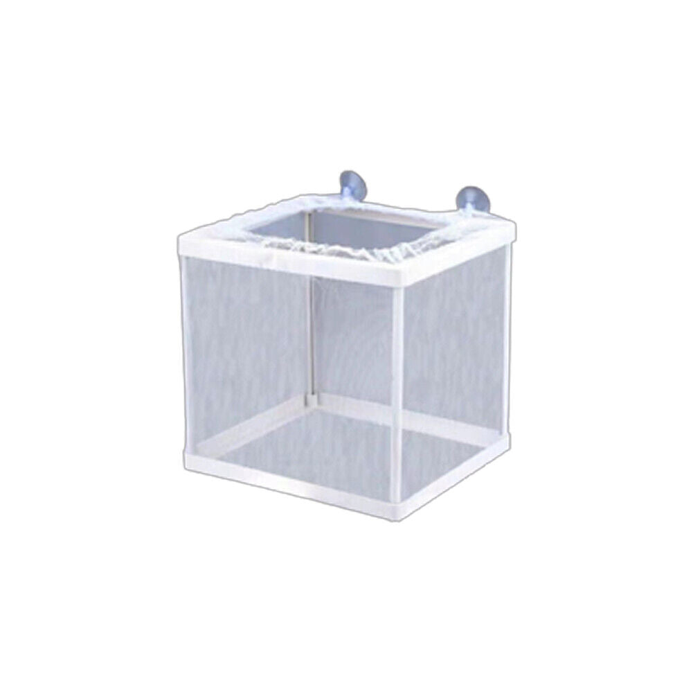 US 1-2 Pc Fish Tank Aquarium Guppy Breeding Breeder Baby Gauze Trap Box Isolator