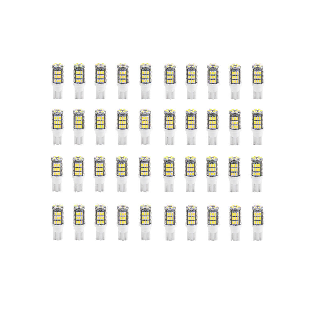 US 40Pc 6500K White T10/921/194 42SMD LED RV Camper Trailer Light Bulbs 12V