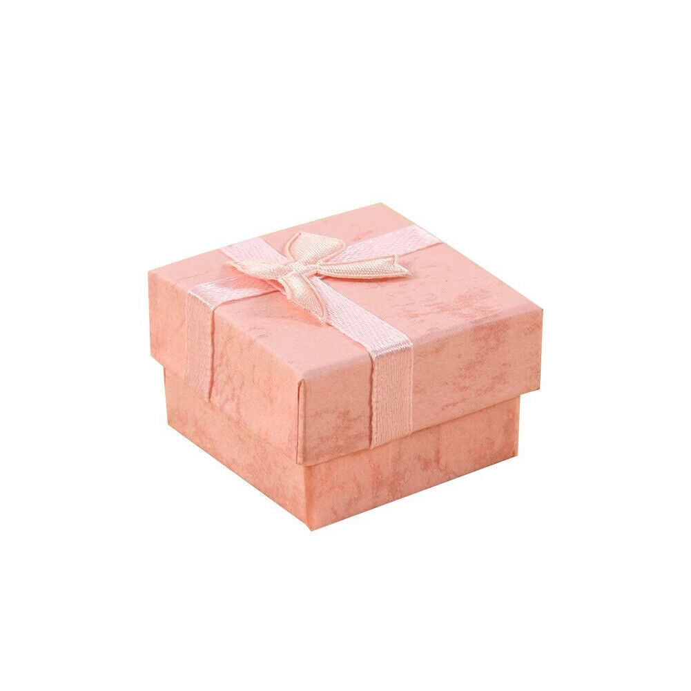 US 24 Pack Count Ring Gift Box Set with Bow for Weddings, 6 Colors 1.57x1.57 in