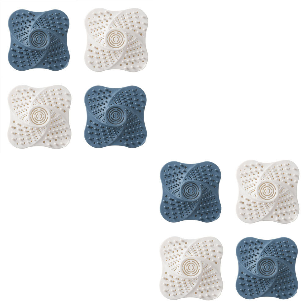 US 4-8 Pack Bathroom Drain Cover Hair Catcher Drain Strainer Covers Sink Filter