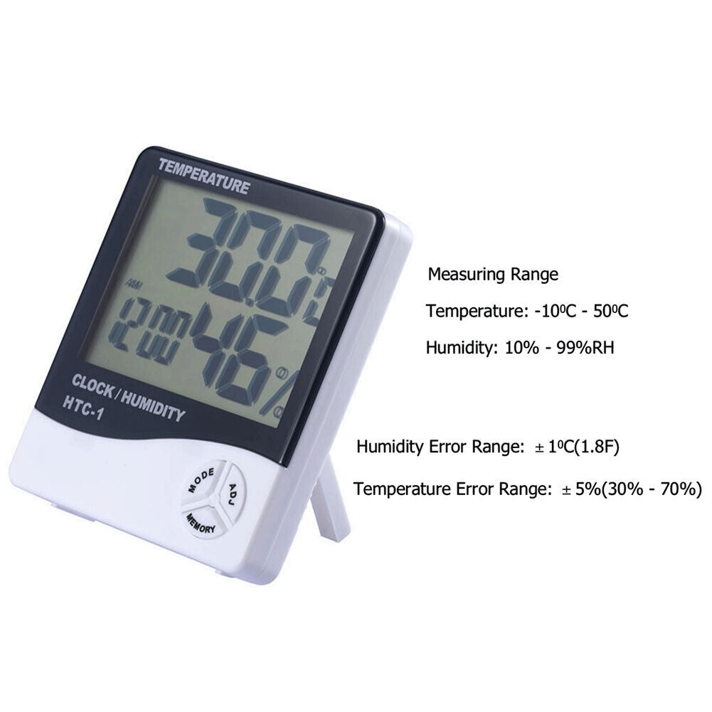 US 2-4 Pcs Digital LCD Thermometer Hygrometer Indoor Humidity Temperature Meter