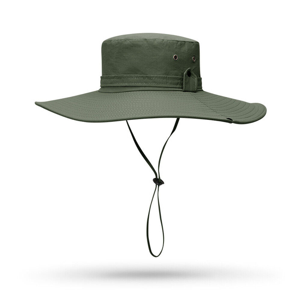 US 1-2 Pc Military Sun Block Outdoor Safari Cap Boonie Fishing Hiking Bucket Hat