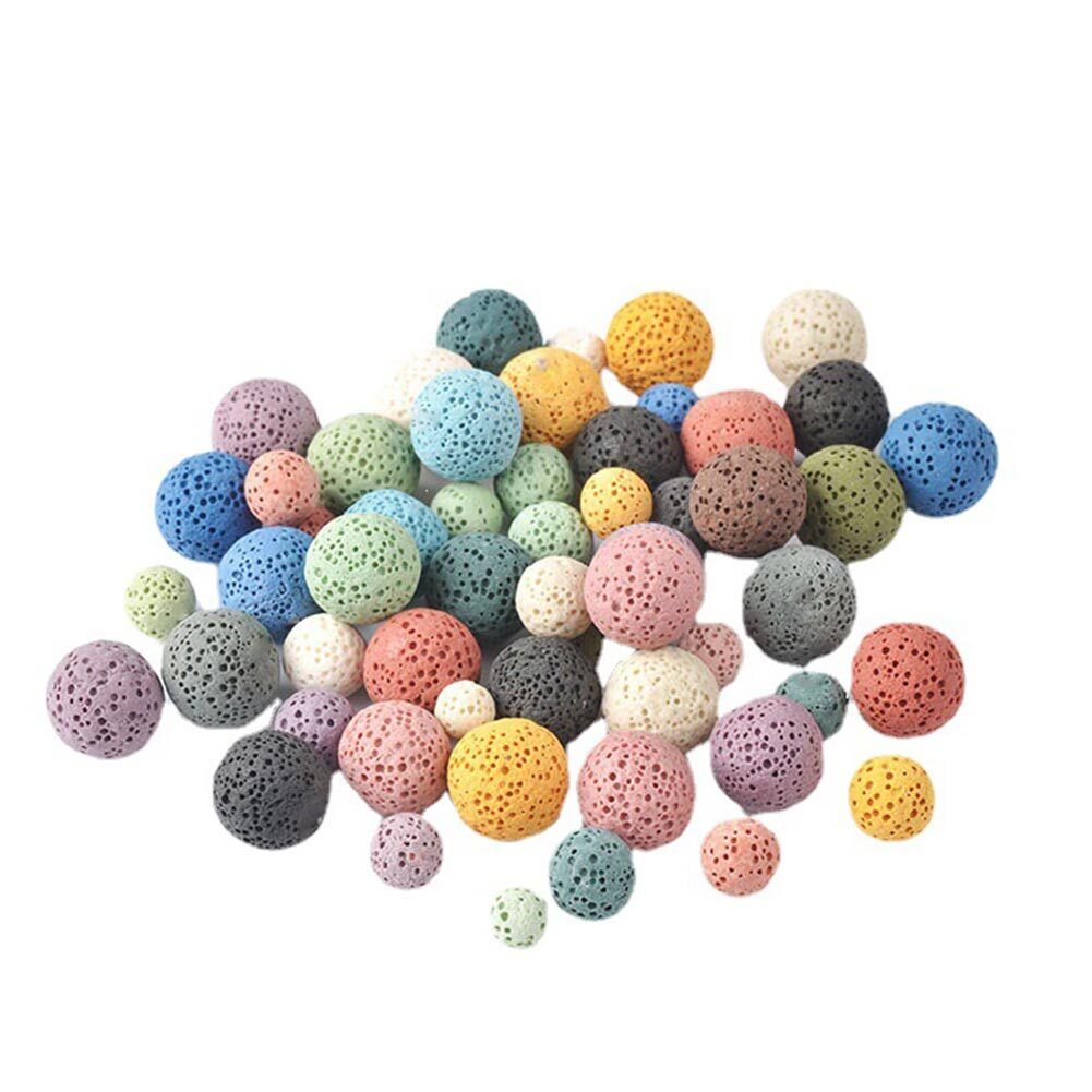US Tan Round Lava Bead Tan Round Diffuser 6 8 10mm Lava Diffuser No Hole