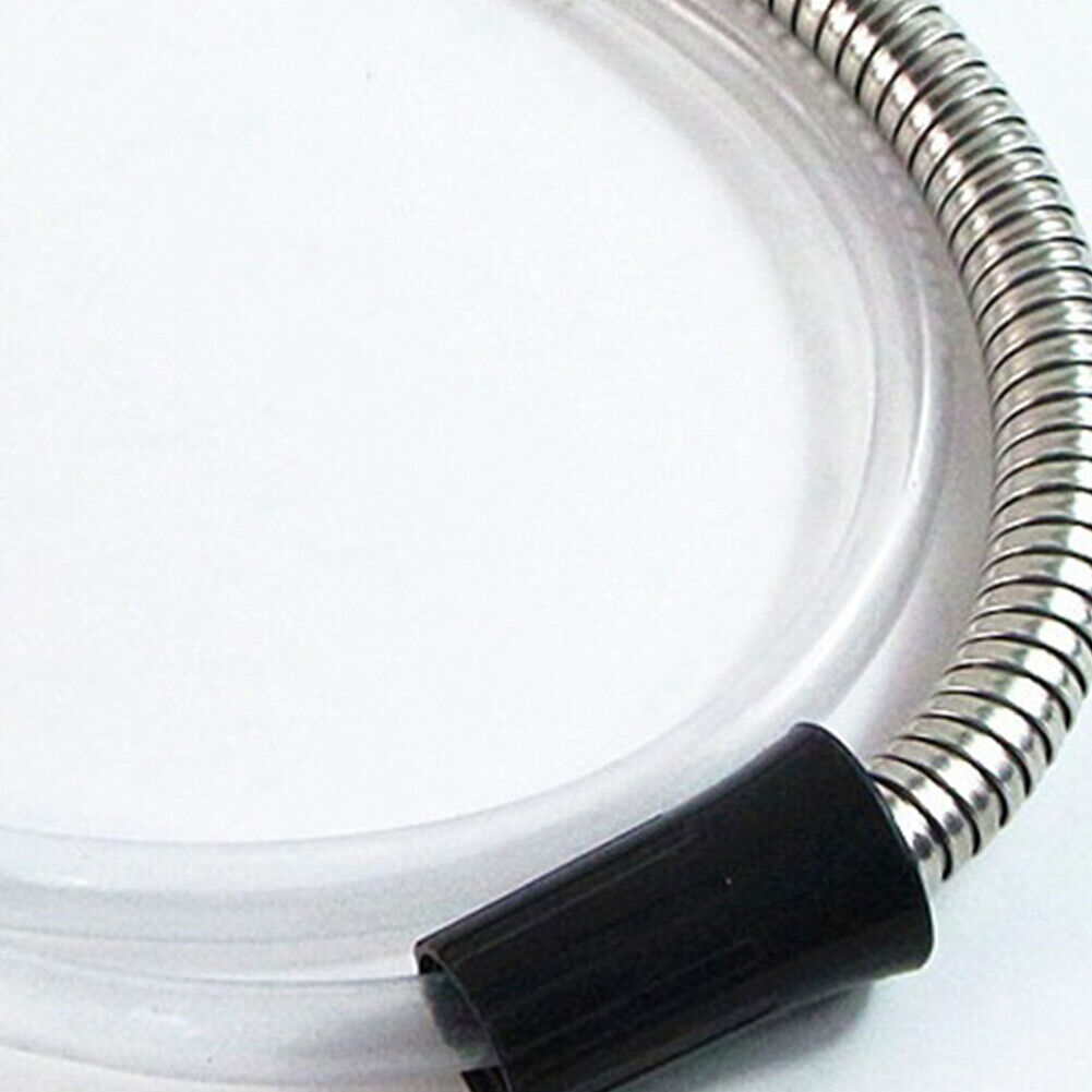 US 50FT 304 Stainless Steel Water Hose Pipe Metal Garden Pipe Connector