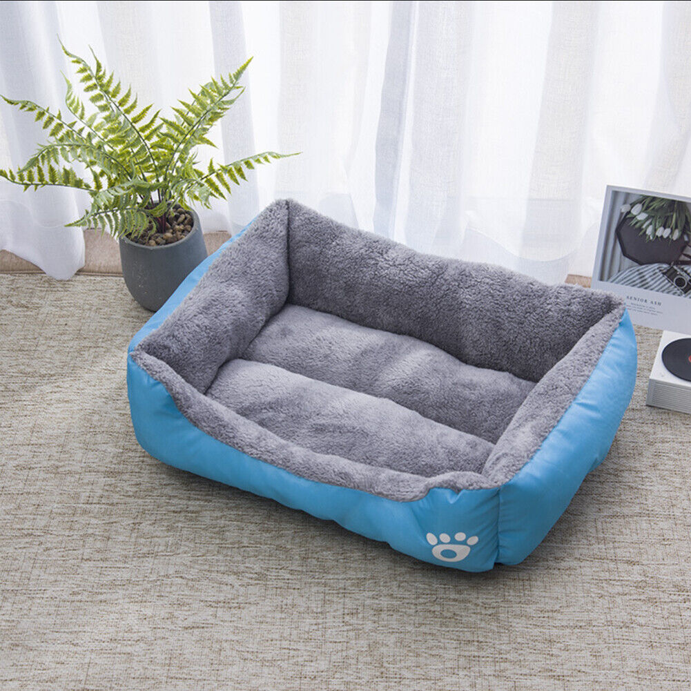 US Washable Pet Dog Cat Bed Puppy Cushion House Pet Soft Warm Kennel Mat Blanke