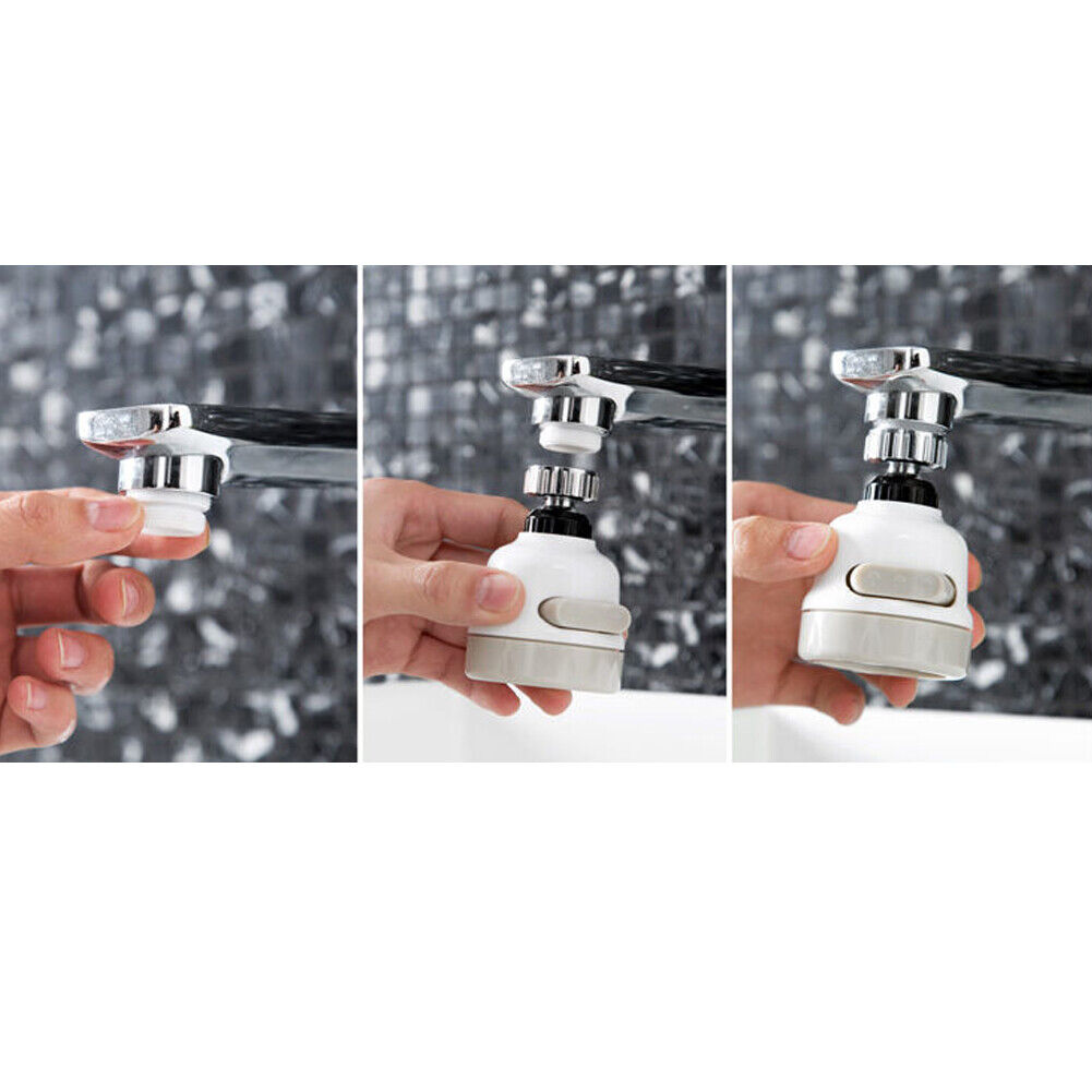 US 2-4 Pc 360 Degree Swivel Faucet Aerator Water Saving Tap Adjust Splash Filter