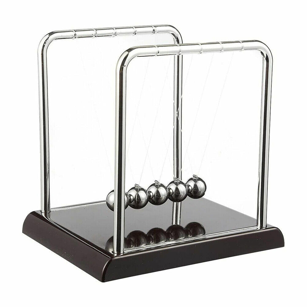 US 1-2 Pack Finetons Cradle Pendulum Motion Desk Swinging Kinetic Balls 7 x 6 In
