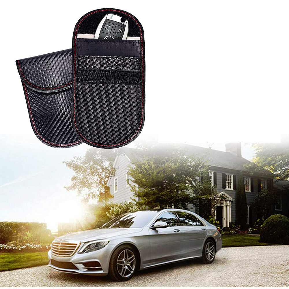 US 2-4 Pack Faraday Bag for Key Fob , Cage Protector - Car RFID Signal Blocking