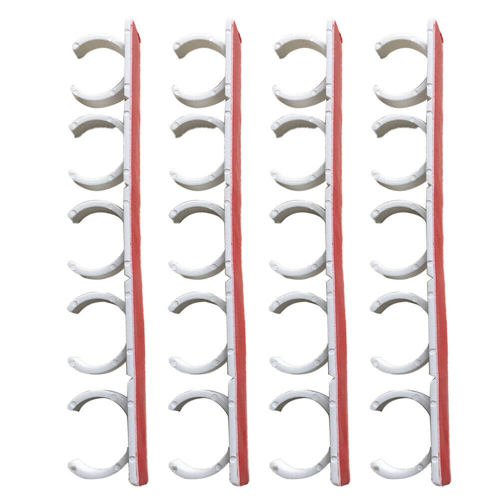 US 4-8Pc 20 Slot Jar Spice Clip Strip Door Wall Universal Organizer Rack Gripper