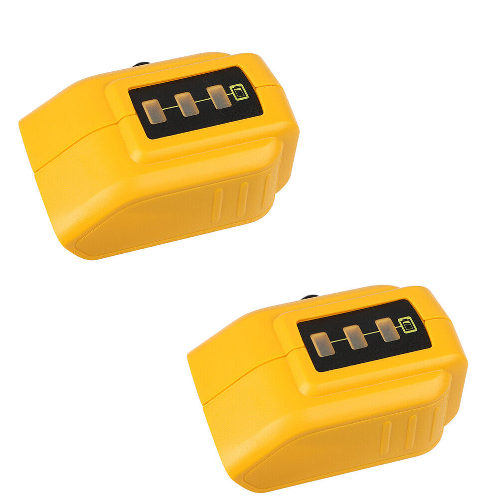 US 2-4 Pack Dual USB Li-ion Battery Charger Adapter for Dewalt 18V 20V MAX XR