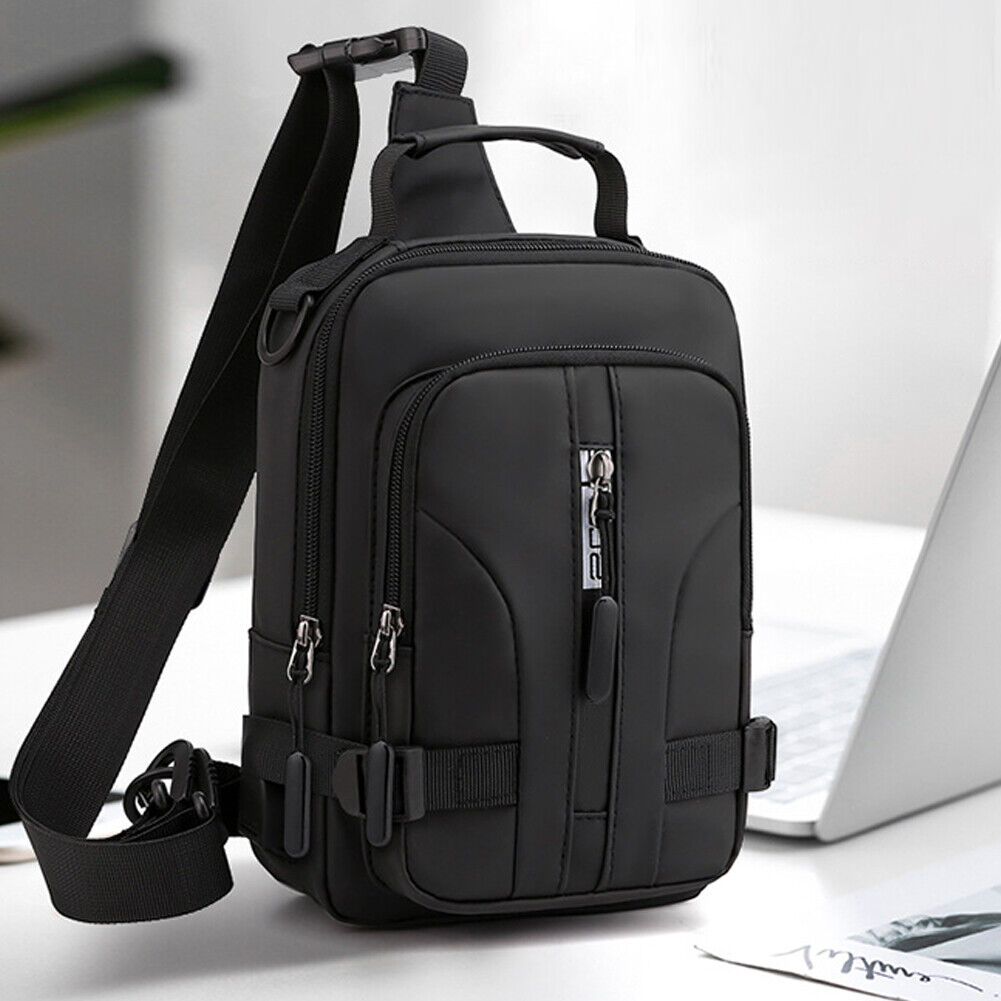 US Waterproof Men Women Sling Bag Chest Fanny Cross Travel Shoulder Backpack
