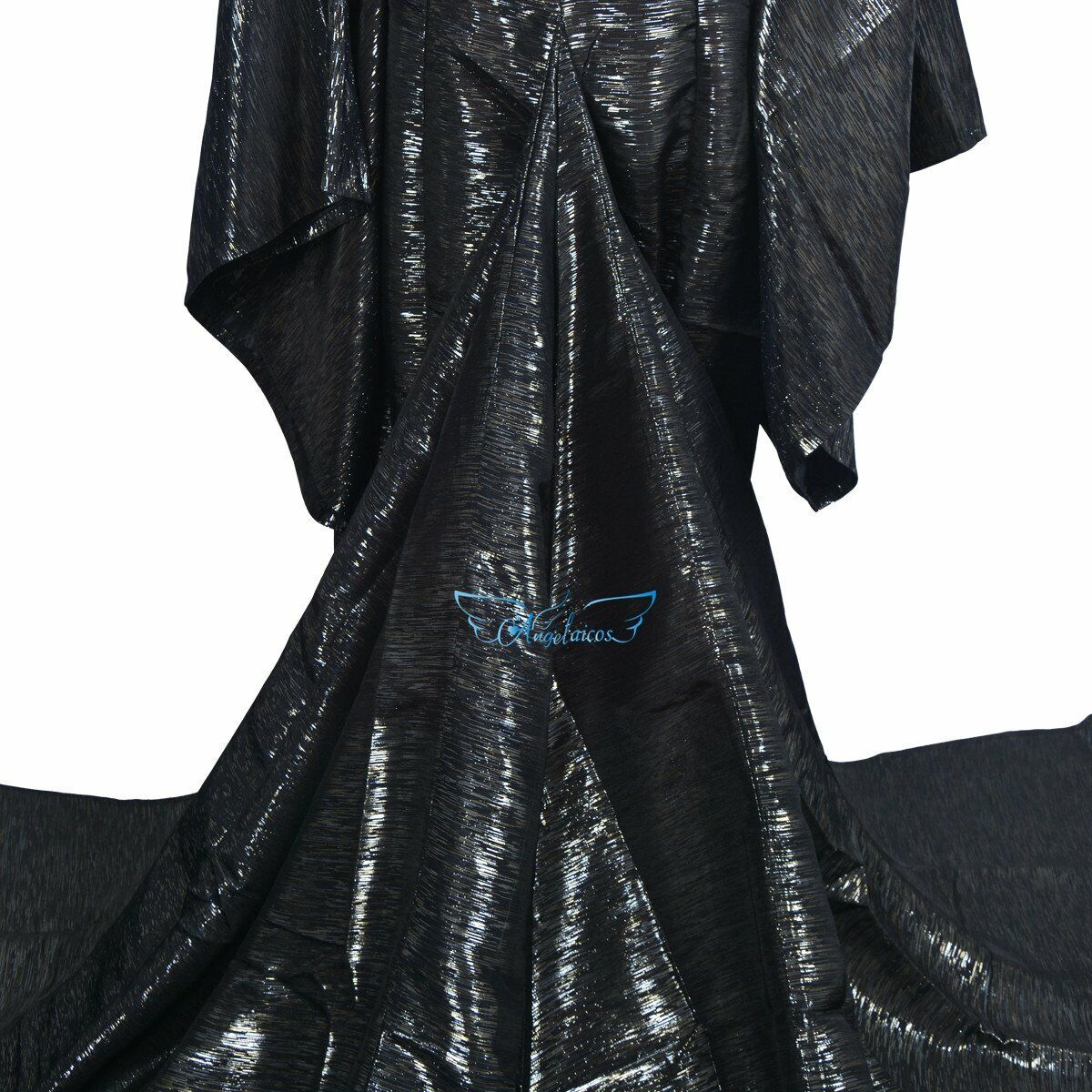 Angelaicos Women's Halloween Cosplay Show Long Black Dress Costume