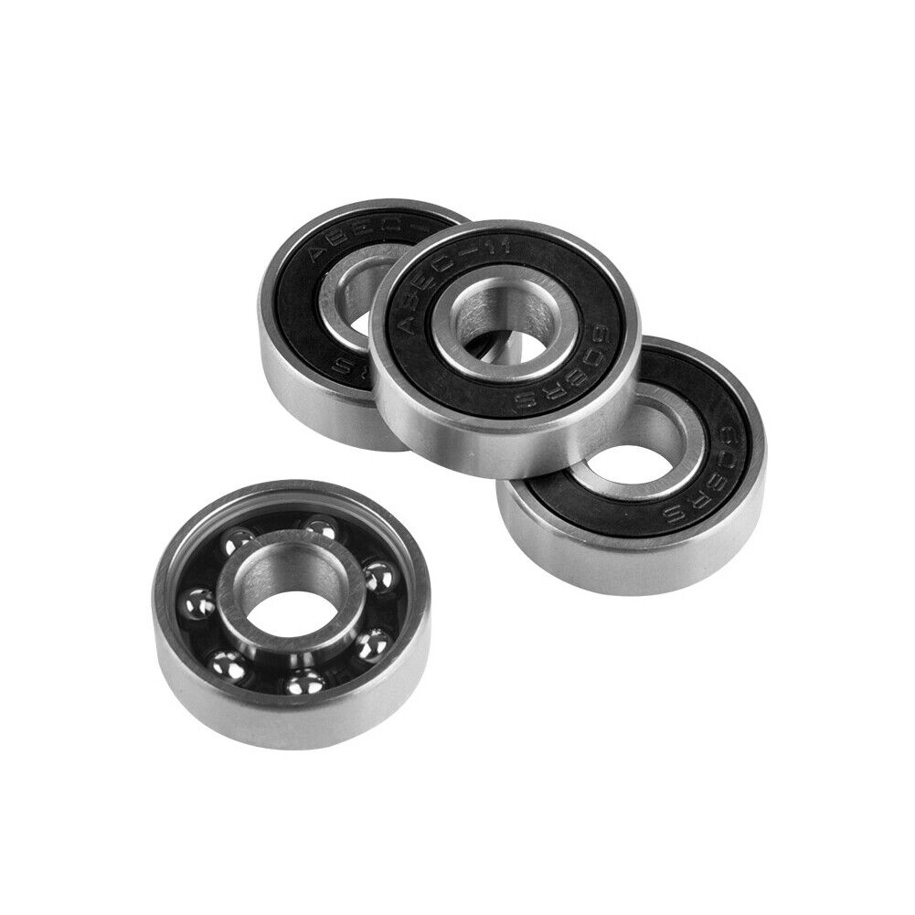 US 8-16 Pcs Skateboard Longboard Bearings PRECISION ABEC 9 BLACK SHIELD Size 608