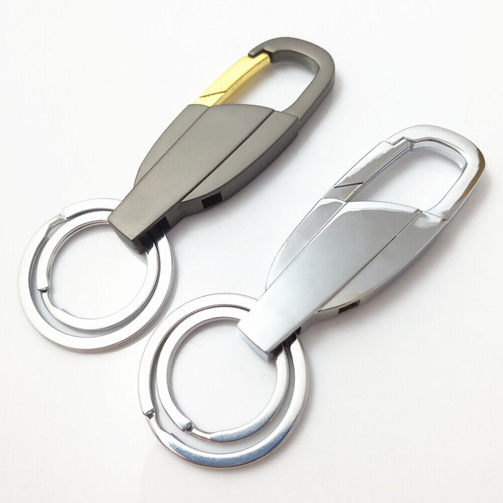 US 3-6 Pcs Metal Car Key Chain Key Ring Business Keychain Creative Alloy Key Fob