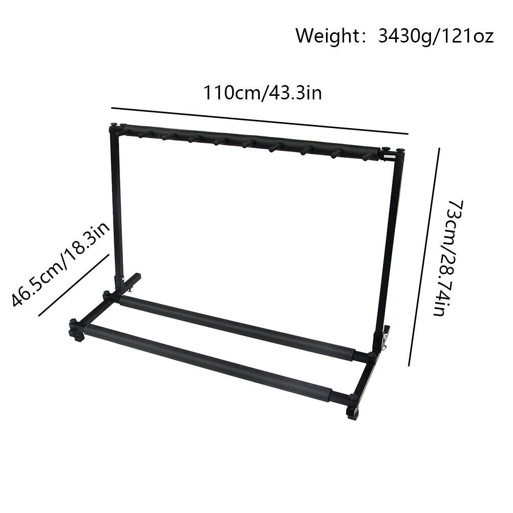US3/5/7/9 Triple/Five/Seven Multiple Guitar Bass Stand Holder Stage Folding Rack