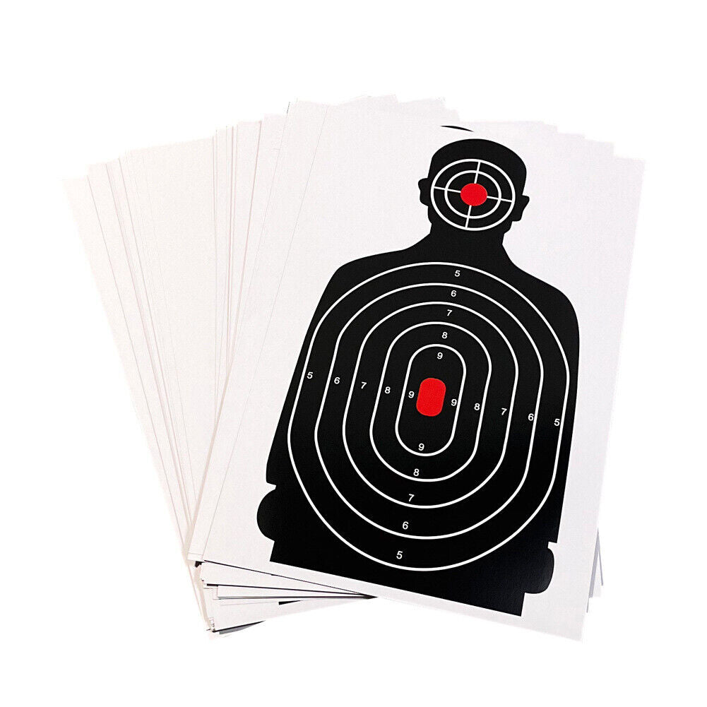US 50 Pc 12x18'' Shooting Target, Targets for Pistol Shooting Targets for Range