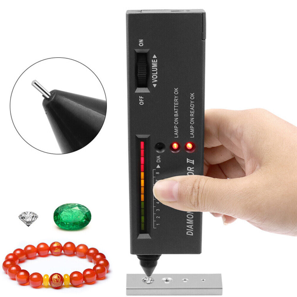 US Jeweler diamond tool kit : Portable Diamond Tester - 60X Illuminated Loupe