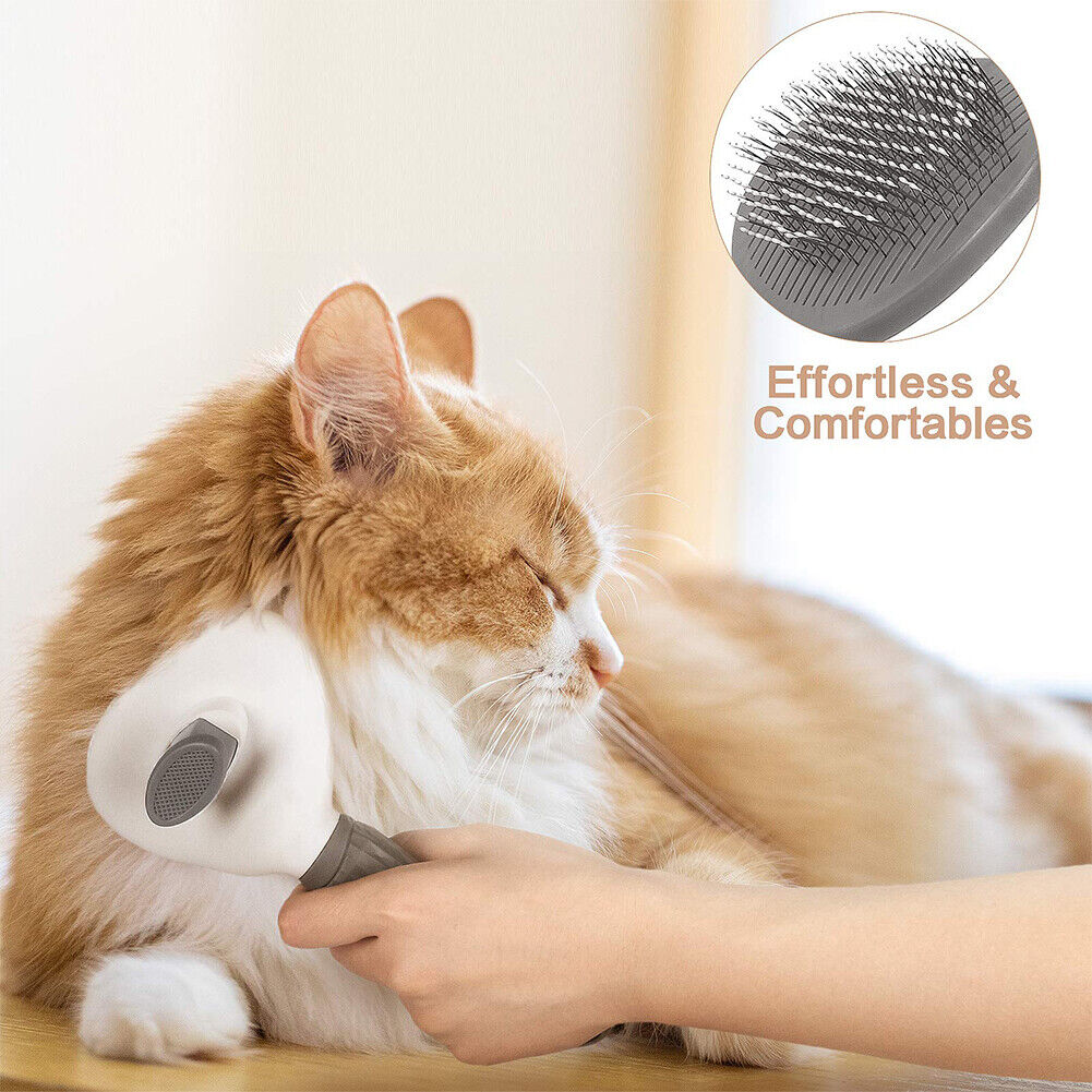 US 1-2 Pack Self Cleaning Slicker Brushes for Dogs Cats Pet Grooming Brush Tool