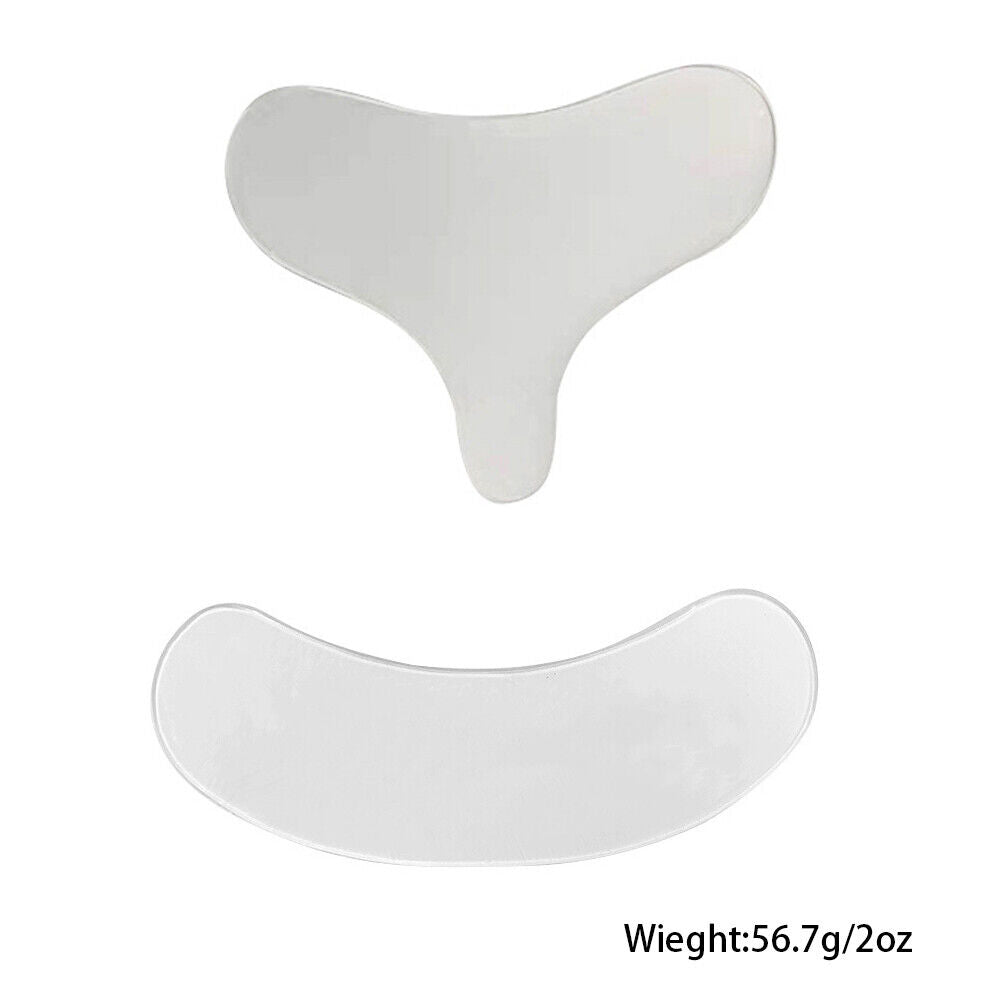 US Reusable Anti Wrinkle Chest Neck Silicone Transparent Silicon Anti Aging Pad