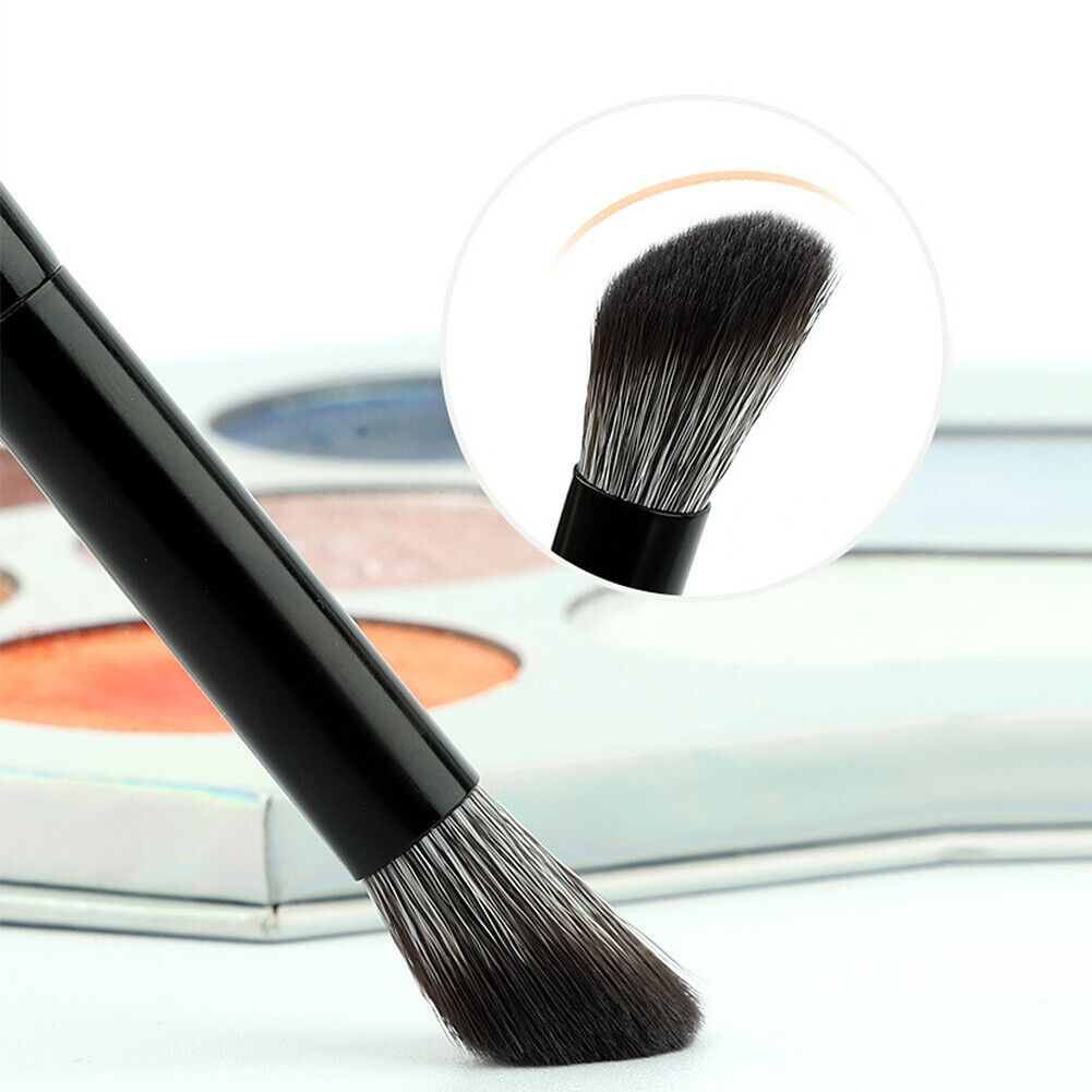 US 1-2Pcs Angled Flat Concealer Foundation Brush Buffing Stippling Face Blending