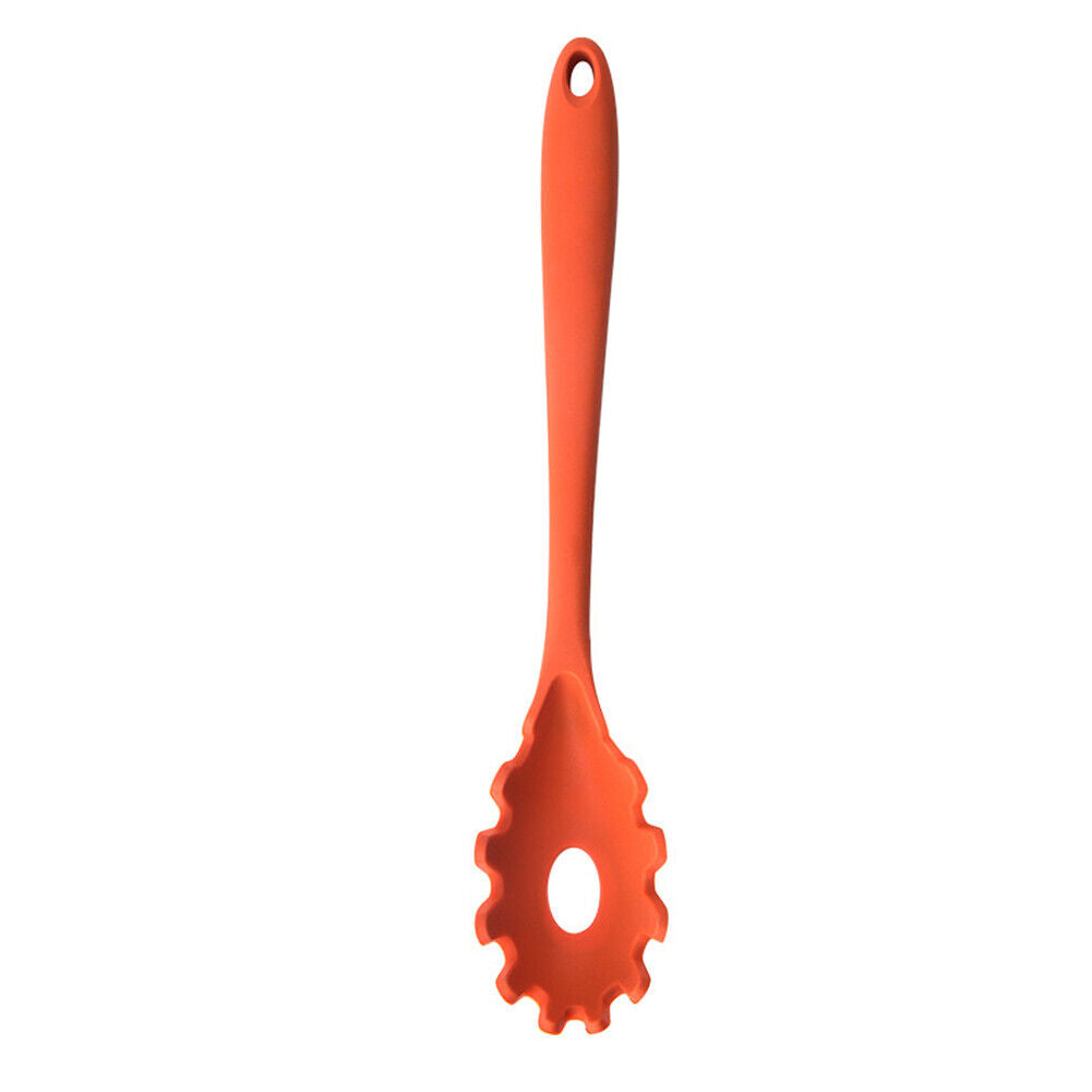 US 1-2 Pack Silicone Pasta Fork Heat Resistant Noodle Spaghetti Server Spoon