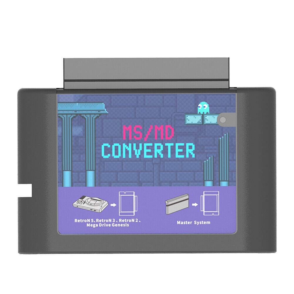 US Master System Adapter Converter For Sega Mega Drive Genesis 1 2 3/RetroN5 3 2