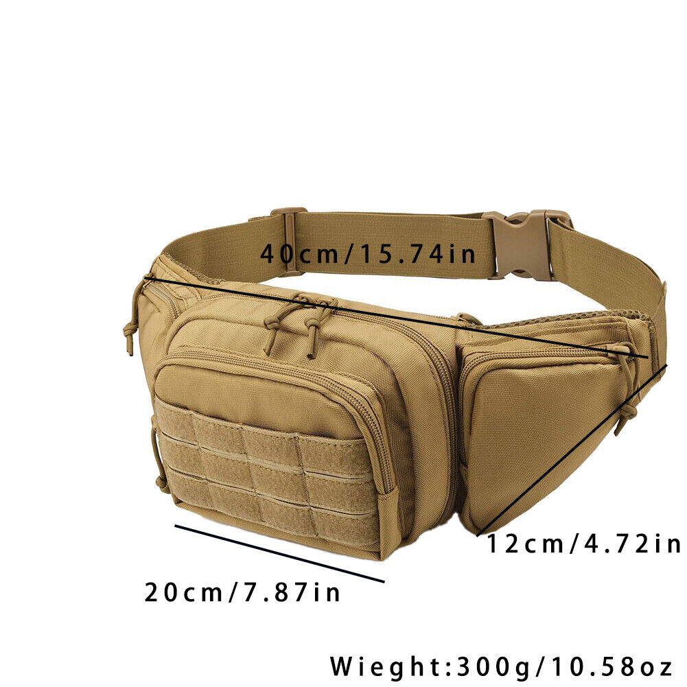 US 1-2 Pc Tactical Pistol Pouch Waist Gun Pack Bag Fanny Packs Concealed Carry