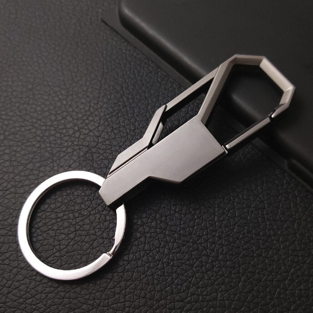 US 3-6 Pcs Metal Car Key Chain Key Ring Business Keychain Creative Alloy Key Fob